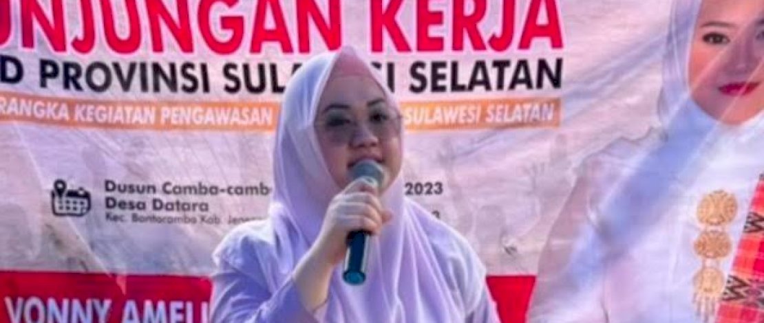 Ketua DPC Partai Gerindra Kabupaten Jeneponto, Vonny Amelia.