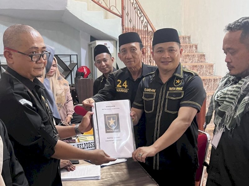 Target 2 Kursi Dapil Batara, Partai Ummat Daftar Bacaleg di KPU Jeneponto