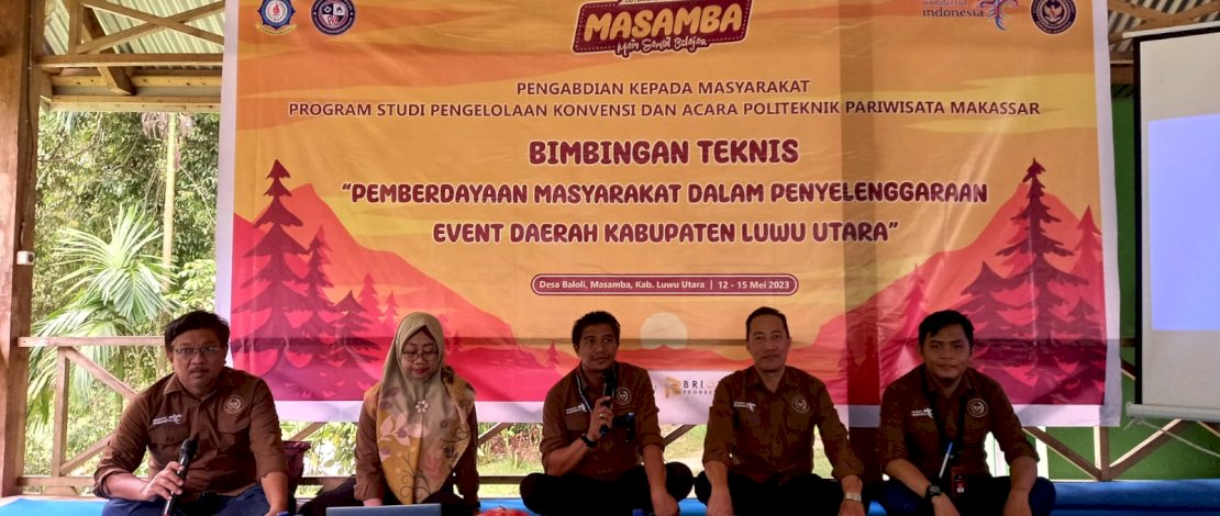 Poltekpar Makassar Berikan Pelatihan Pengelolaan Event Bagi Masyarakat Luwu Utara