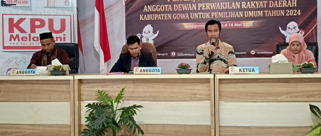 16 Partai Sudah Daftar Bacaleg di KPU Gowa Selanjutnya Verifikasi Administrasi