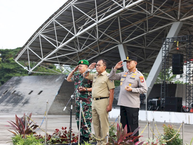 Apel Tiga Pilar, Pemkot Makassar-TNI-Polri Kompak Ciptakan Kamtibmas di Makassar