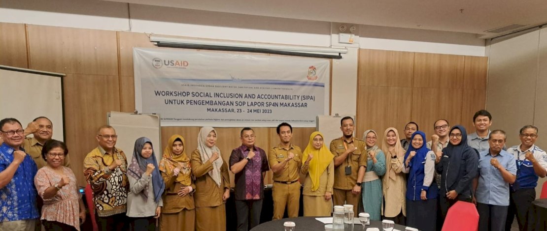 Workshop SIPA pengembangan SOP Lapor SP4N Kota Makassar.