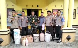 Polisi Gerebek Penjual Miras di Pinrang, 90 Liter Disita