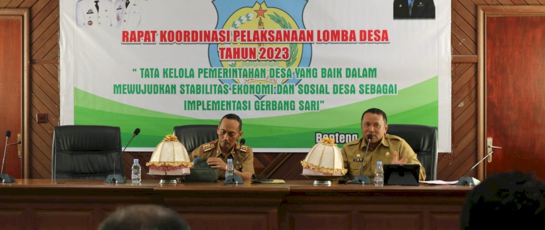Pemkab Kepulauan Selayar menggelar Rapat Koordinasi Persiapan Pelaksanaan Lomba Desa Tahun 2023.