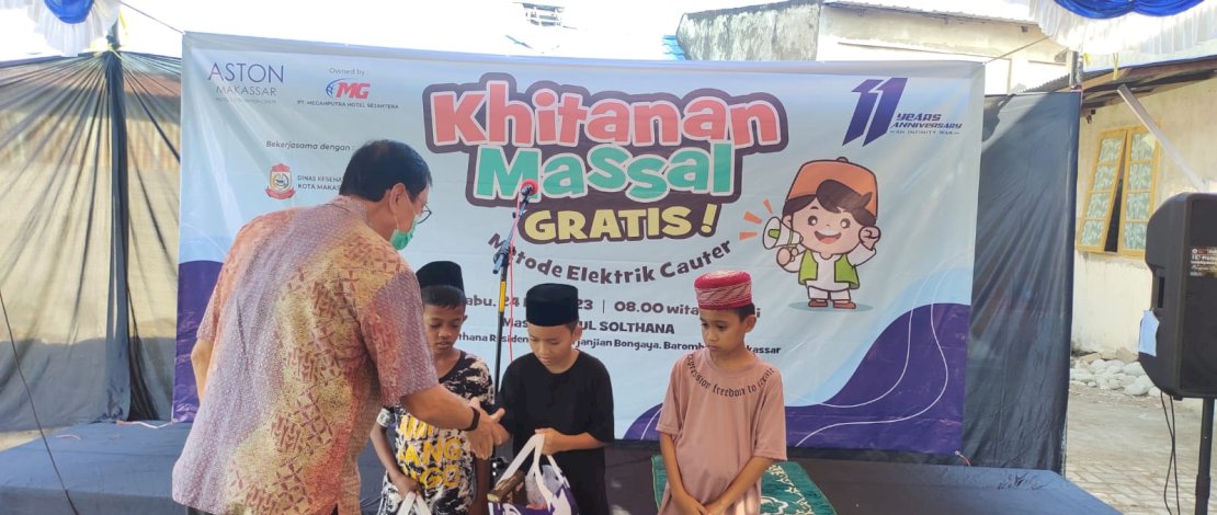 Peserta khitanan massal gratis ASTON Motel Makassar Peserta khitanan massal gratis ASTON Motel Makassar