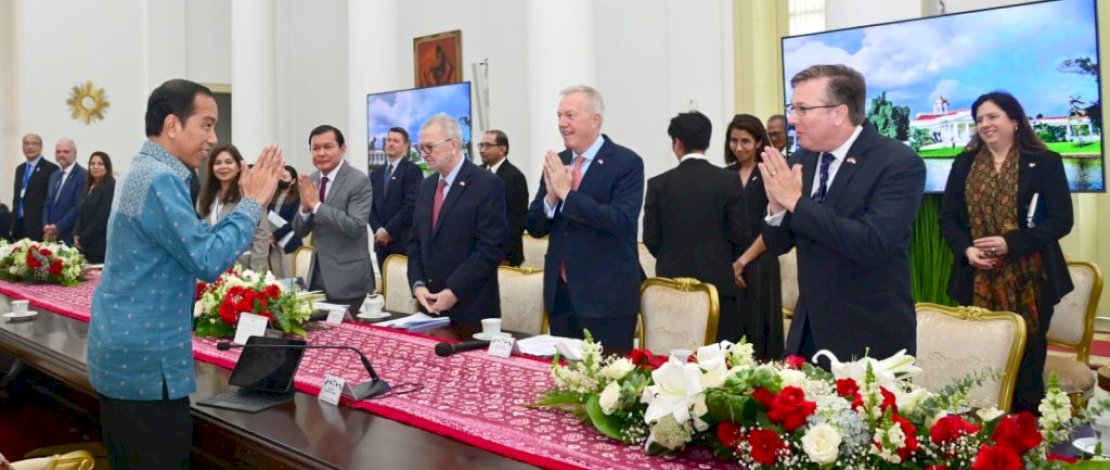 Bahas Kerjasama, Presiden Jokowi Terima Kunjungan Delagasi US-ABC