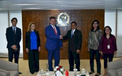  Perkuat Diplomasi, Setjen DPR Terima Menjamu Duta Besar Rumania