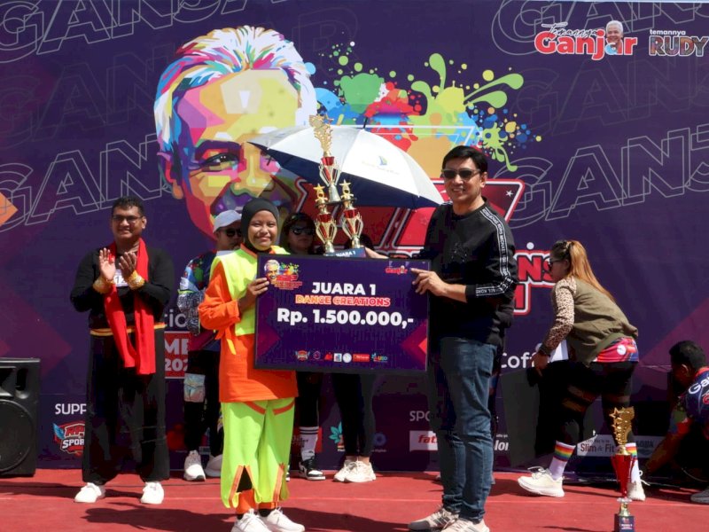 Mandala Tim & Sanggar Setia Juarai GP Dance & Aerobic Competition 2023 yang Diadakan Relawan Ganjar
