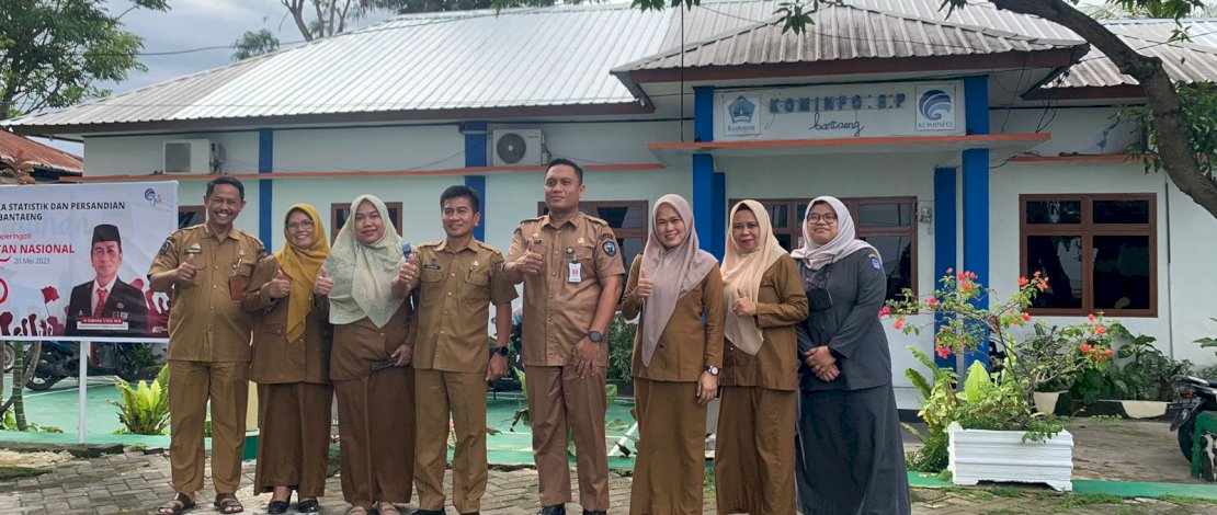 Dinas Komunikasi Informatika Stastik Dan Persandian Provinsi Sulsel melakukan kunjungan ke Dinas Komunikasi Informatika Statistik dan Persandian Kabupaten Bantaeng, Selasa, 30 Mei 2023. 