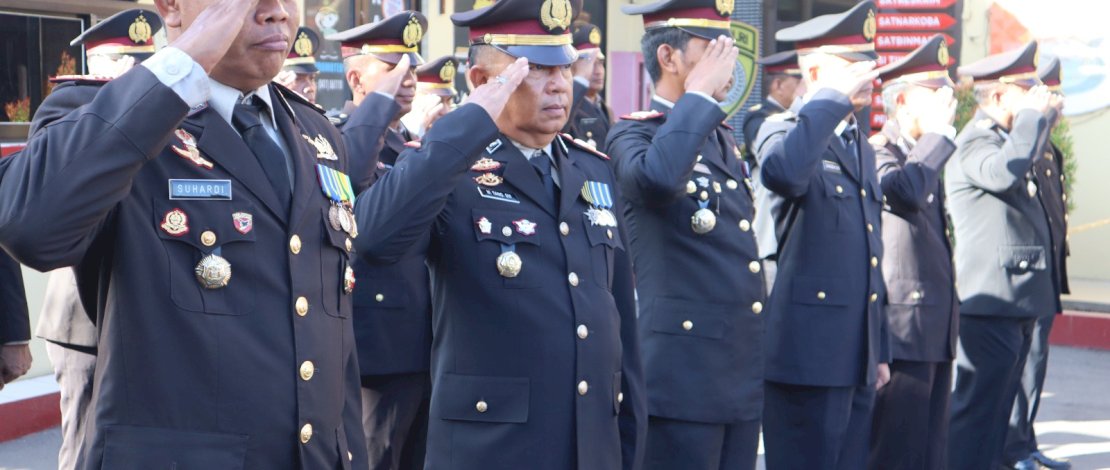 Peringati Hari Lahir Pancasila, Personel Polres Gowa Gelar Upacara