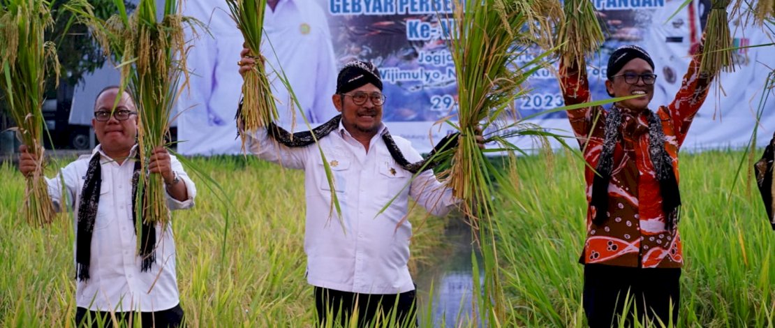 Mentan SYL saat menghadiri Gebyar Perbenihan Nasional VIII 2023 di Kulon Progo.