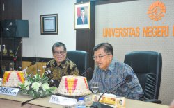 Jusuf Kalla Sambangi UNM Bincang Entrepreneurship dengan Unsur Pimpinan