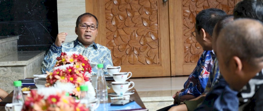 Danny Pomanto menerima audiensi HPBI, di kediamannya, Jl Amirullah, Jumat, 2 Juni 2023.