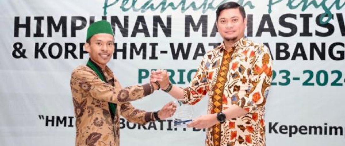 Hadiri Pelantikan Pengurus HMI Gowa, Adnan Harap Sinergitas Bersama Pemerintah Terus Terjalin