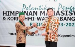 Hadiri Pelantikan Pengurus HMI Gowa, Adnan Harap Sinergitas Bersama Pemerintah Terus Terjalin