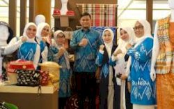 Meriahkan Inacraft 2023, Dekranasda Gowa Perkenalkan Tenun Sutera Lokal