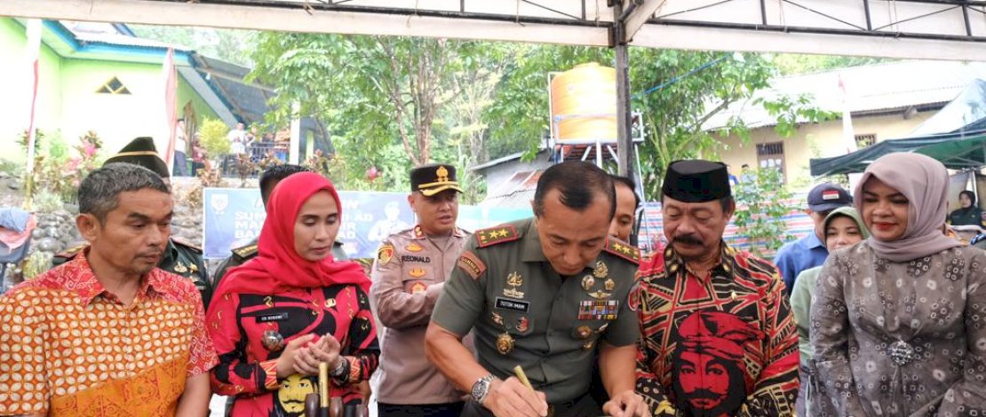 Wabup Gowa Apresiasi Program Pembangunan Sumur Bor TNI AD Manunggal Air