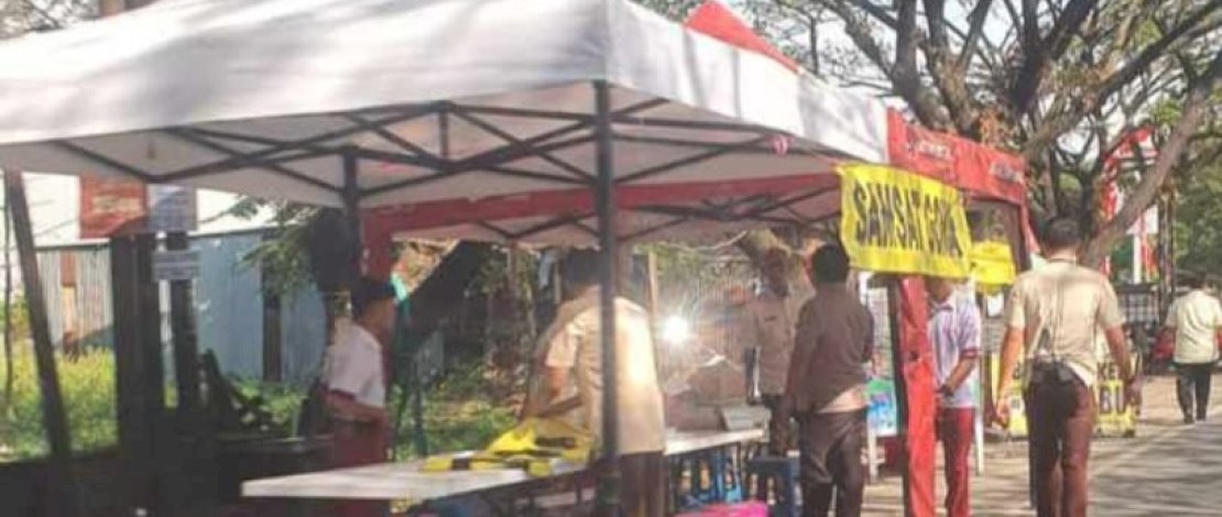 Samsat Gowa bersama aparat kepolisian melakukan razia di Jalan Tun Abdul Razak, Gowa, sejak pagi hingga pukul 15.00 Wita. Samsat Gowa bersama aparat kepolisian melakukan razia di Jalan Tun Abdul Razak, Gowa, sejak pagi hingga pukul 15.00 Wita.