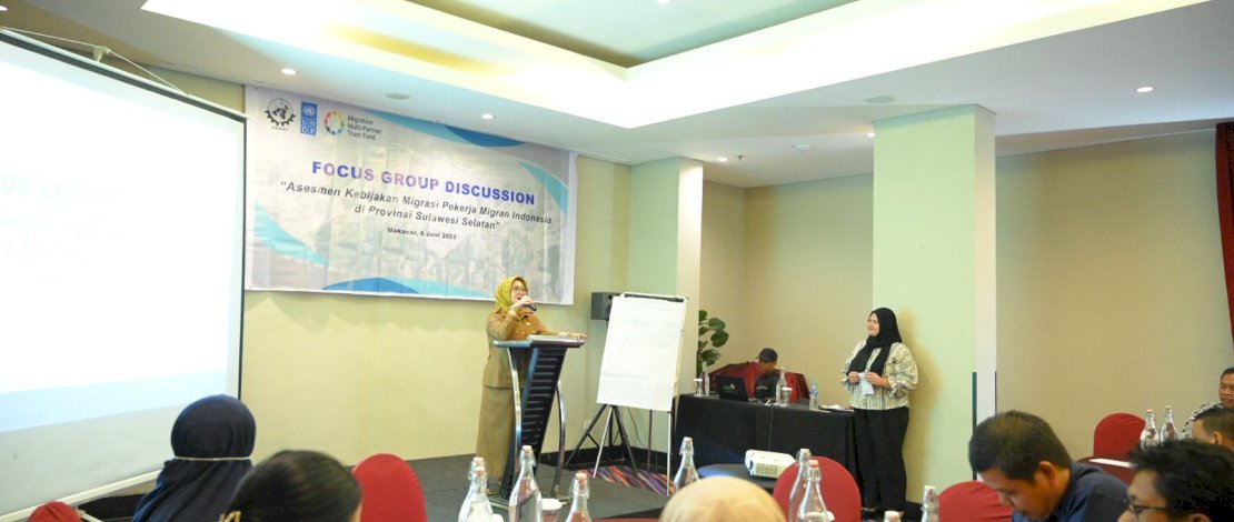 Fokus Grup Diskusi (FGD) Serikat Buruh Migran (SBMI) bekerjasama United Nations Development Programme (UNDP) di Fave Hotel Losari, belum lama ini.
