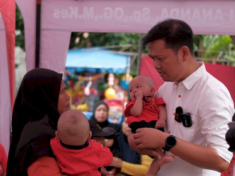 Dihadiri Dokter Fadli Ananda, Ratusan Warga Antusias Ikuti Pengobatan Gratis Baguna PDIP Sulsel