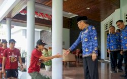 Pamit, Taufan Pawe Pesankan Kepada Management PSM Keseriusan Pemkot Parepare Terus Perhatikan Sepakbola Suksel