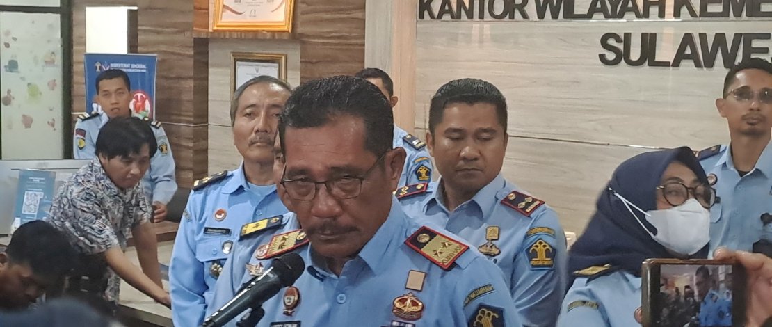 Kepala Kanwil Kemenkumham Sulsel, Liberti Simanjuntak kepada wartawan, Selasa 13 Juni 2023.