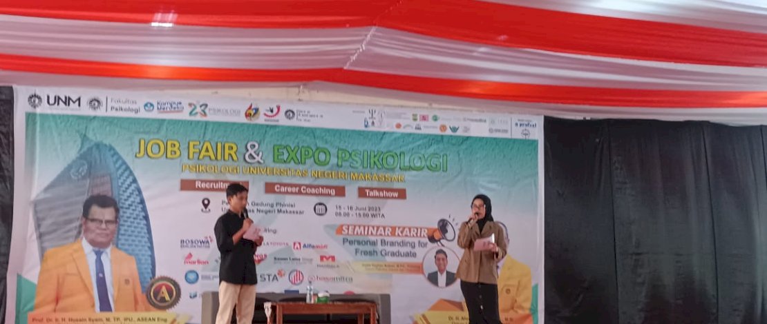 Fakultas Psikologi Universitas Negeri Makassar (UNM) menyelenggarakan acara Job Fair & Expo Psikologi. Fakultas Psikologi Universitas Negeri Makassar (UNM) menyelenggarakan acara Job Fair & Expo Psikologi.