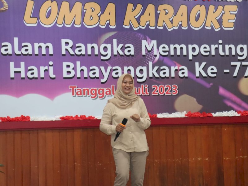 Sambut Hari Bhayangkara, Polres Gowa Gelar Lomba Karaoke