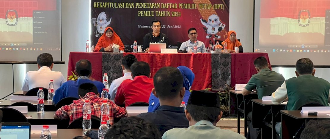 Tok!! Rekapitulasi Penetapan DPT Kabupaten Gowa Capai 561.624 Pemilih.