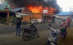 Kebakaran GOR dan Rumah Warga di Wajo,  Kerugian Hingga Rp500 Juta