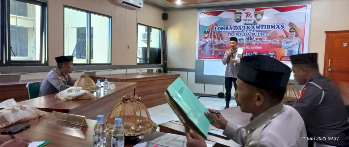 Personel Polres Gowa Sabet Juara 1 Lomba Da'i Polri di Polda Sulsel