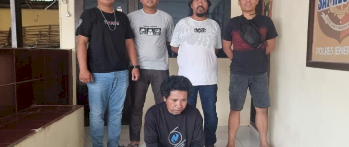 Tim Penanganan Khusus (Pegasus) Resmob Satreskrim Polres Jeneponto mengamankan pria pelaku penganiayaan anak yang viral di sosial media.