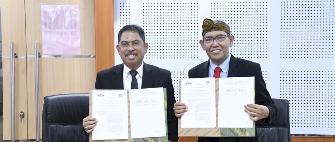 Direktur Politeknik Penerbangan Makassar, Saptandri Widiyanto, melakukan kunjungan ke Lembaga Layanan Pendidikan Tinggi (LLDIKTI) Wilayah IX Sultanbatara, Senin (26/6/2023).