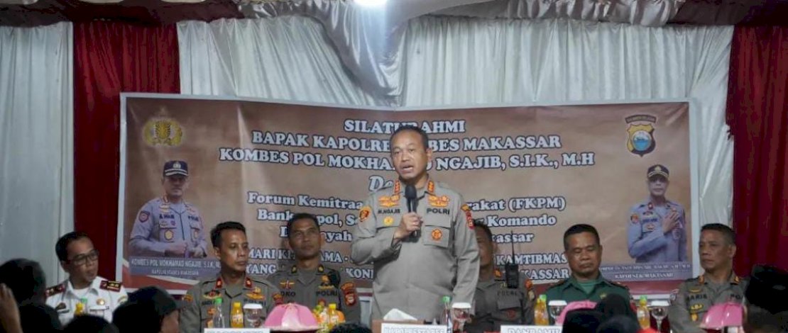 Plt. Camat Makassar Harun Rani Hadiri Silaturahmi dengan Kapolrestabes Makassar dan Forum Kemitraan Polisi-Masyarakat
