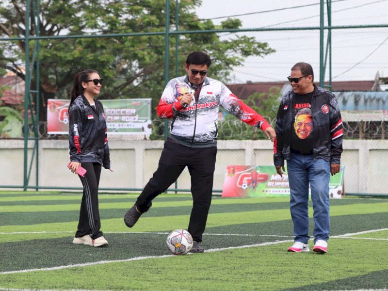 Kick Off, RPG Resmi Buka Kompetisi Ganjar Pranowo Mini Soccer Super Cup di Gowa