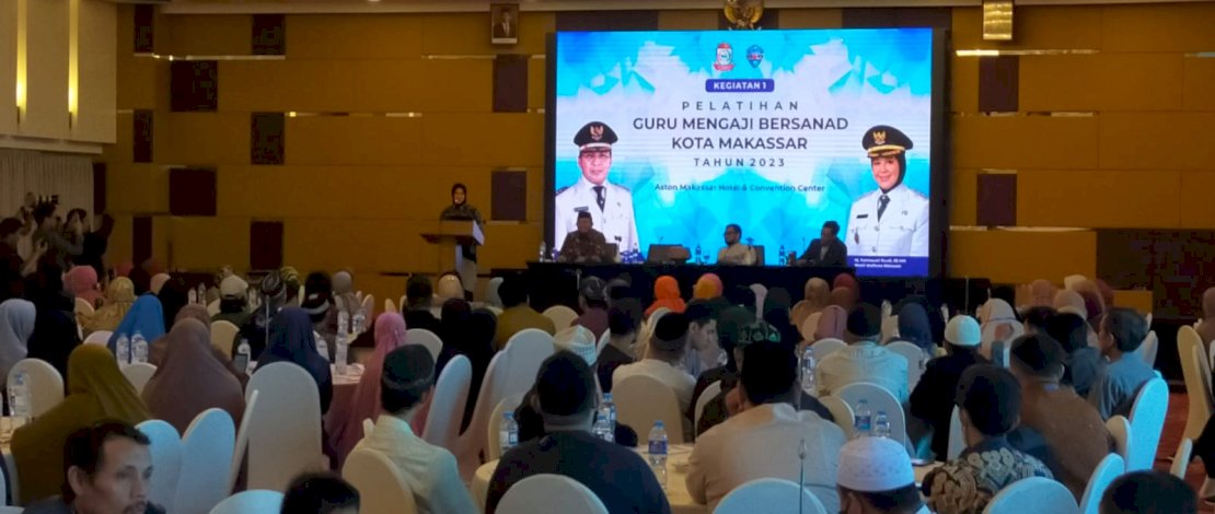 Kesra Makassar menggelar pelatihan guru mengaji bersanad di Hotel Aston Makassar.