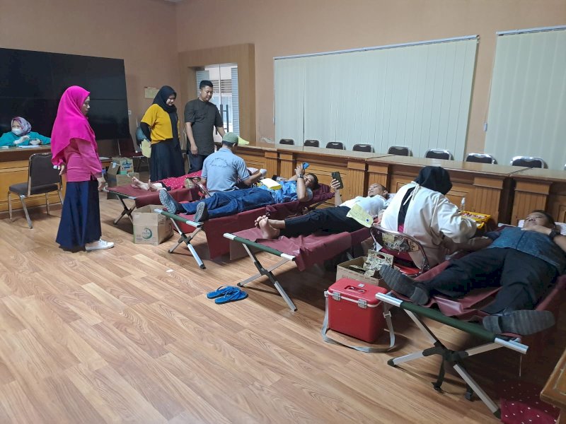 Dinas PMD Sulsel Gelar Donor Darah, Terkumpul 26 Kantong