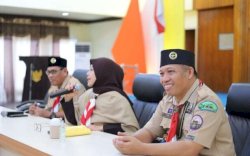 Erna Rasyid Taufan Lepas Peserta KPN Kwartir Cabang Gerakan Pramuka Kota Parepare