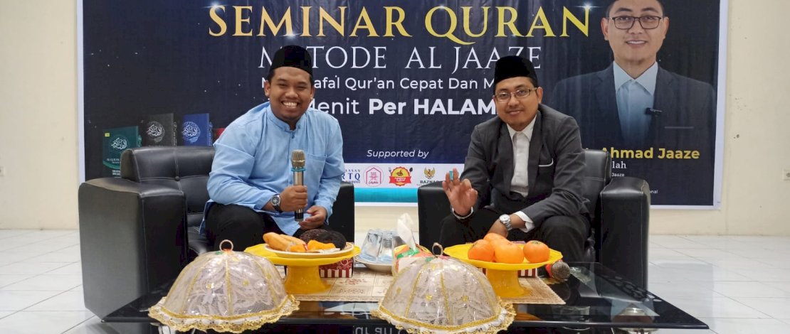 Yayasan Satu Hati Merdeka bersama RTQ Al Aqsha, Ar Rahmah dan Salsabila bekerjasama menghadirkan Seminar Menghafal Qur'an metode Al Jaaze, Minggu, 9 Juli 2023.