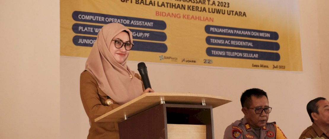 Pelatihan Kompetensi Diharapkan Tekan Angka Pengangguran di Lutra