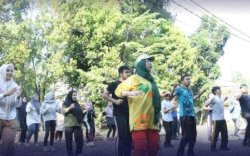 Dishub Makassar Gelar Senam Pagi, ASN dan Laskar Pelangi Turut Berpartisipasi