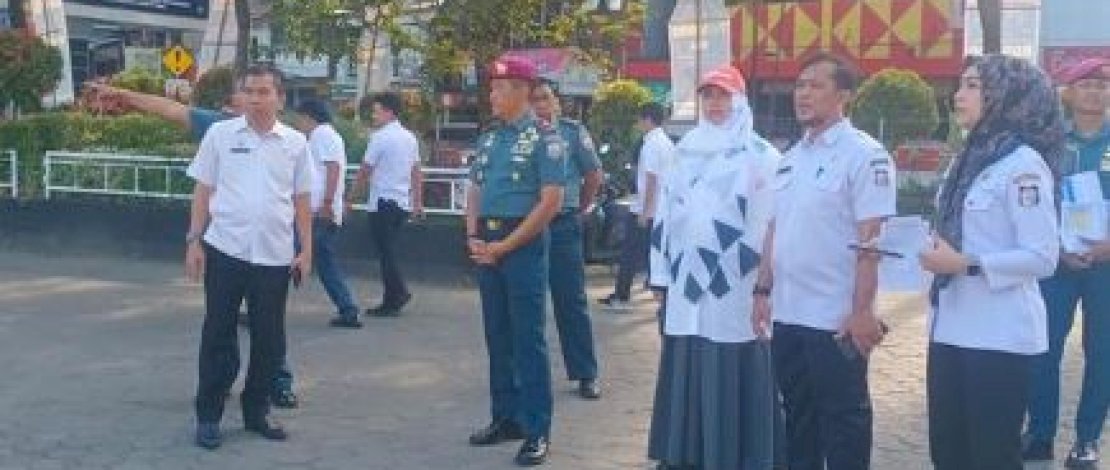 Kadishub Makassar Dampingi Komandan Lantamal VI Makassar Tinjau Lokasi untuk Persiapan Kegiatan MNEK Tahun 2023