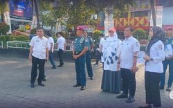 Kadishub Makassar Dampingi Komandan Lantamal VI Makassar Tinjau Lokasi untuk Persiapan Kegiatan MNEK Tahun 2023