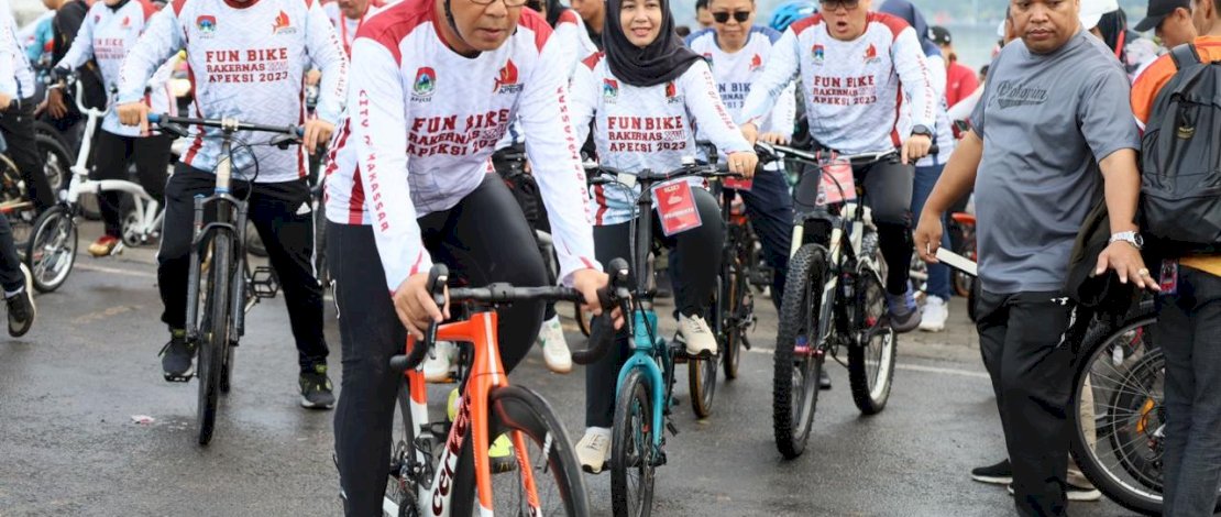 Danny Pomanto Ajak Wali Kota se Indonesia Sepedaan di Sepanjang Tanjung Bunga-CPI