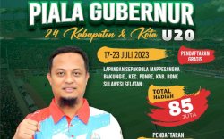 Total Hadiah Rp85 Juta, Dispora Sulsel Gelar Kejuaraan Sepak Bola Piala Gubernur U20