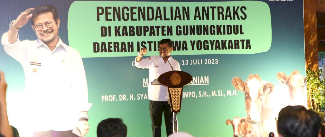 Menteri Pertanian Syahrul Yasin Limpo melakukan kunjungan kerja ke Kabupaten Gunungkidul Provinsi Daerah Istimewa Yogyakarta, Kamis, 13 Juli 2023. Menteri Pertanian Syahrul Yasin Limpo melakukan kunjungan kerja ke Kabupaten Gunungkidul Provinsi Daerah Istimewa Yogyakarta, Kamis, 13 Juli 2023.