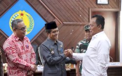 Jajaran Pejabat Pemda Selayar Sambut Resmi Kabinda Sulsel