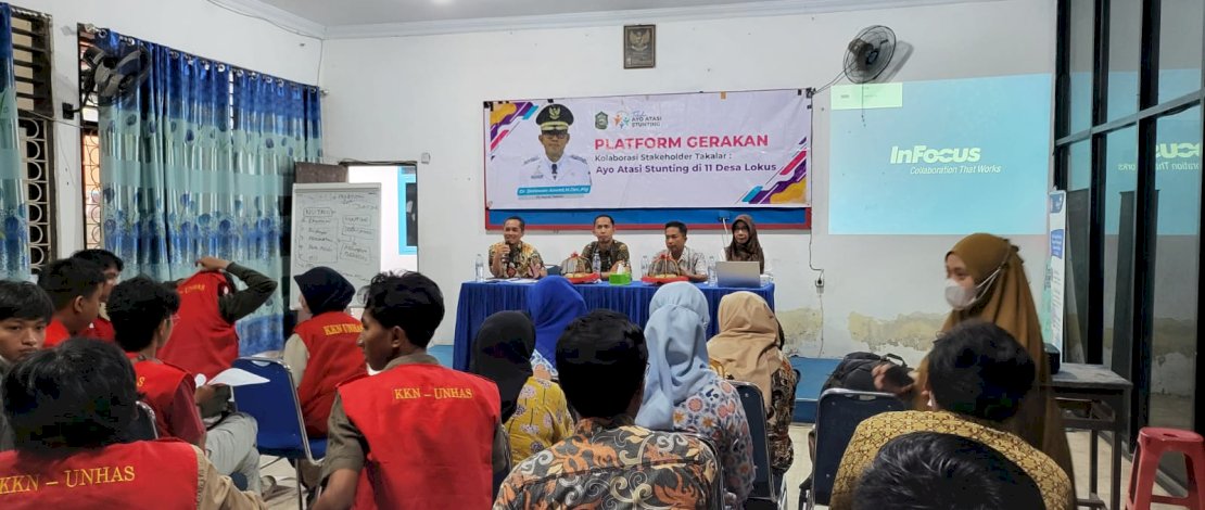 Perangi Stunting, Pemkab Takalar Gandeng Mahasiswa KKN Unhas