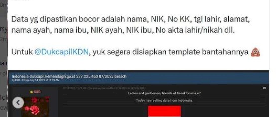 Astaga! 337 Juta Data Dukcapil Bocor di Pasar Gelap, Pemerintah Bakal Investigasi