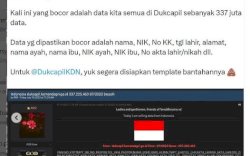Astaga! 337 Juta Data Dukcapil Bocor di Pasar Gelap, Pemerintah Bakal Investigasi